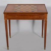 LOUIS XVI MAHOGANY AND MARQUET