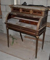 LOUIS XVI MAHOGANY BRASS MOUNT