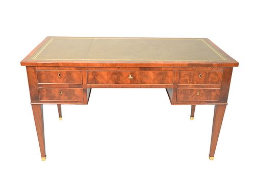 LOUIS XVI MAHOGANY BUREAU PLAT DESK