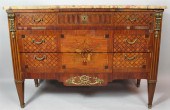 LOUIS XVI MAHOGANY MARQUETRY A
