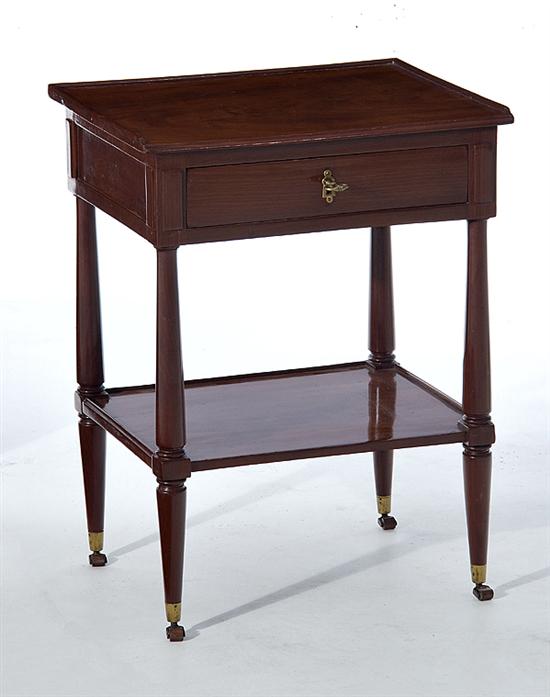 Louis XVI mahogany side table
