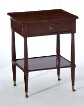 Louis XVI mahogany side table