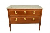 LOUIS XVI MAHOGANY TWO DRAWER