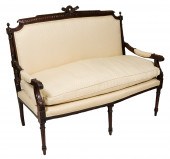 LOUIS XVI MANNER UPHOLSTERED C