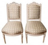 LOUIS XVI MANNER WOOD SIDE CHA