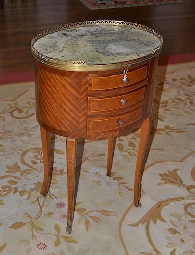 LOUIS XVI MARBLE TOP TABLE EN