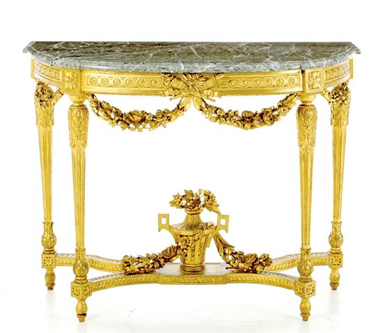 Louis XVI marbletop giltwood