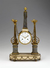 Louis XVI ormolu and marble ma
