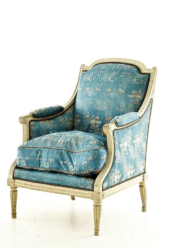 Louis XVI painted bergere a la