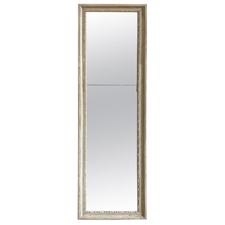 LOUIS XVI PAINTED MIRRORA narrow