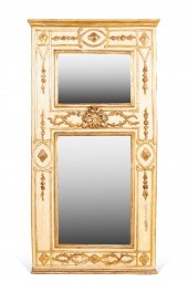LOUIS XVI PAINTED PARCEL GILT