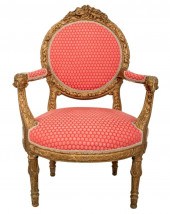 LOUIS XVI REVIVAL GILTWOOD FAU