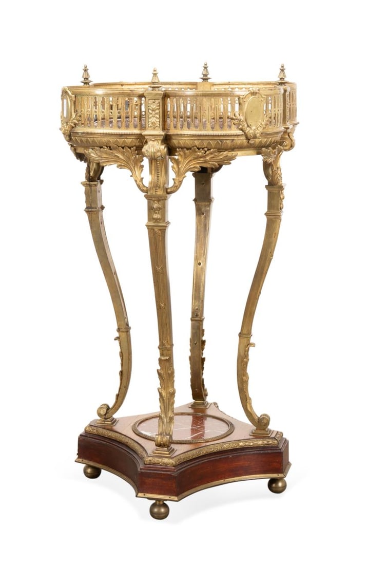 LOUIS XVI REVIVAL ORMOLU & MAHOGANY