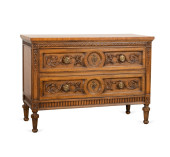 LOUIS XVI STYLE 2-DRAWER WALNU