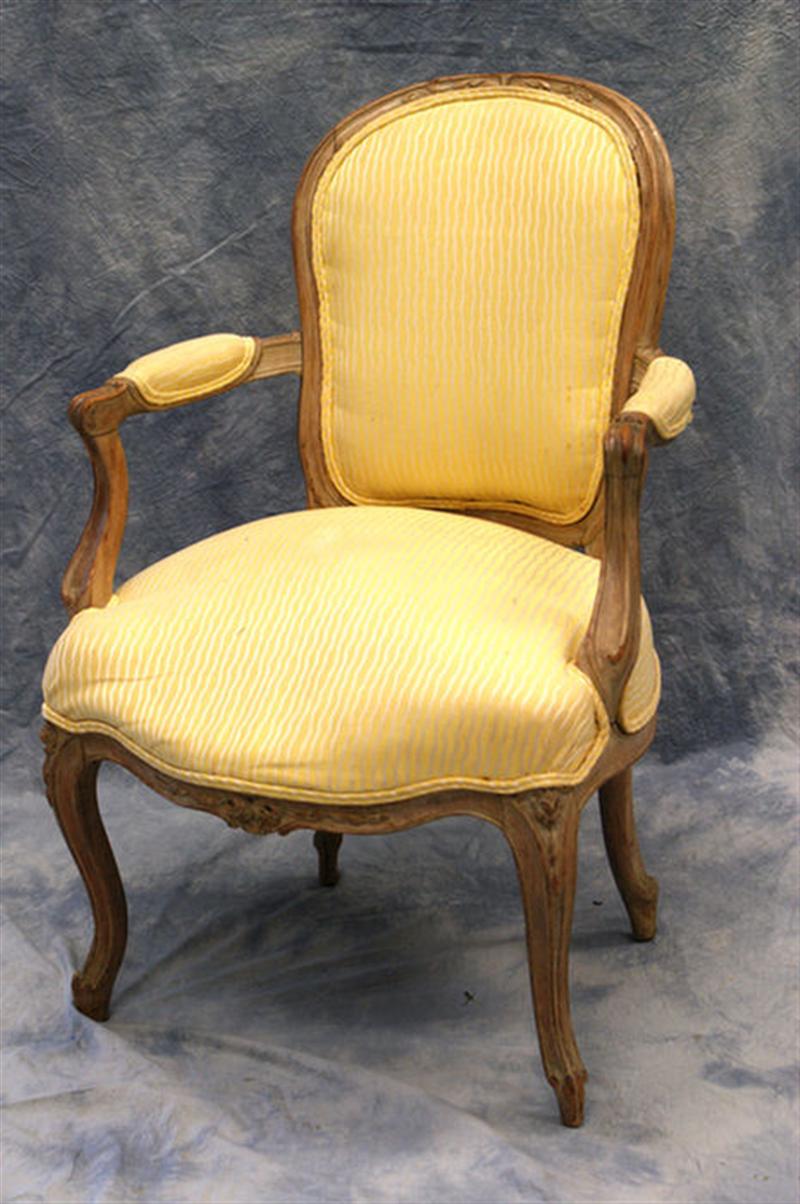 Louis XVI style armchair, 20th c,