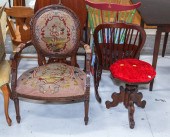 LOUIS XVI STYLE ARMCHAIR; VICT