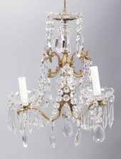 LOUIS XVI STYLE BRASS AND CUT