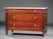 LOUIS XVI-STYLE BRASS INLAID M