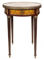 LOUIS XVI STYLE BRASS MOUNTED