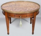 LOUIS XVI STYLE BRASS MOUNTED