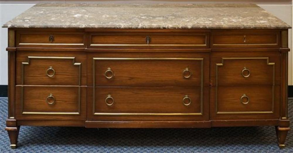 LOUIS XVI STYLE BRASS MOUNTED