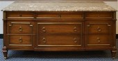 LOUIS XVI STYLE BRASS MOUNTED