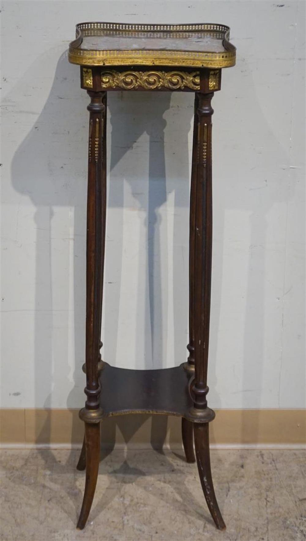 LOUIS XVI STYLE BRASS MOUNTED