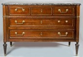 LOUIS XVI STYLE BRASS MOUNTED