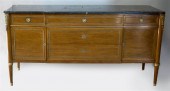 LOUIS XVI STYLE BRASS MOUNTED