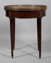 LOUIS XVI STYLE BRASS MOUNTED