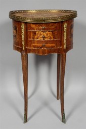 LOUIS XVI STYLE BRASS MOUNTED