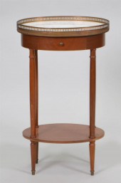 LOUIS XVI STYLE BRASS MOUNTED