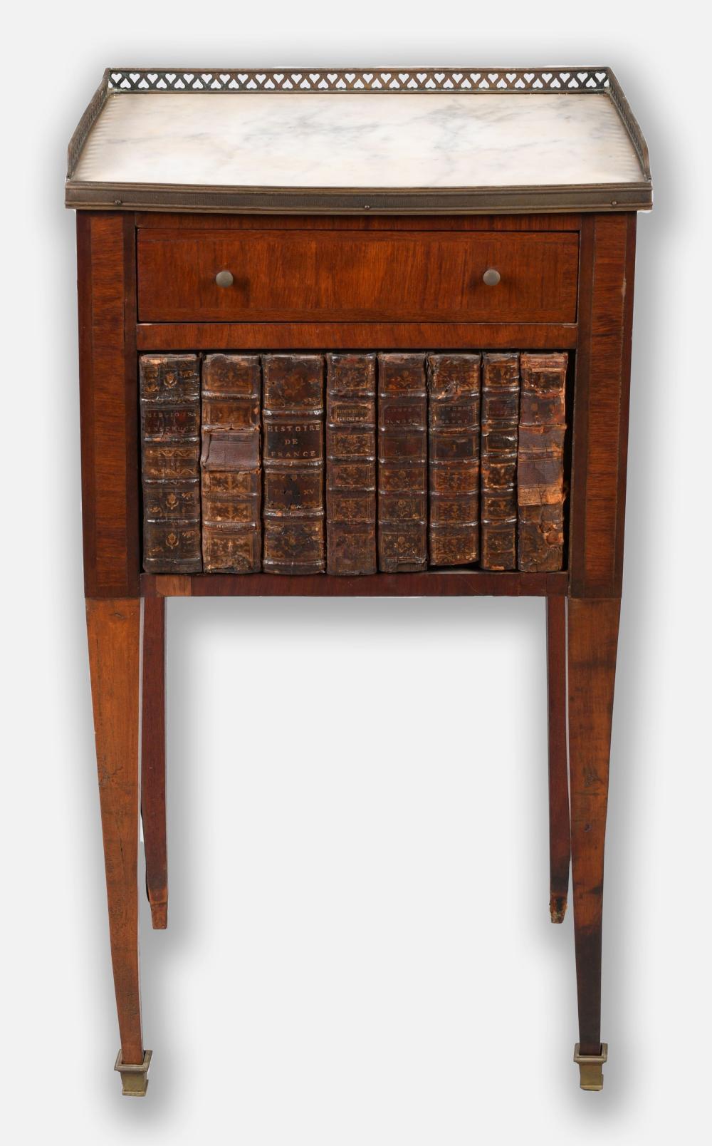 LOUIS XVI STYLE BRASS MOUNTED