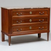 LOUIS XVI STYLE BRASS-MOUNTED