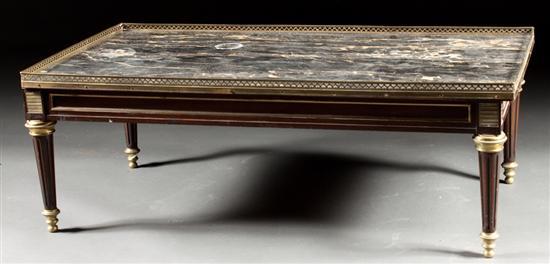 Louis XVI style brass-mounted