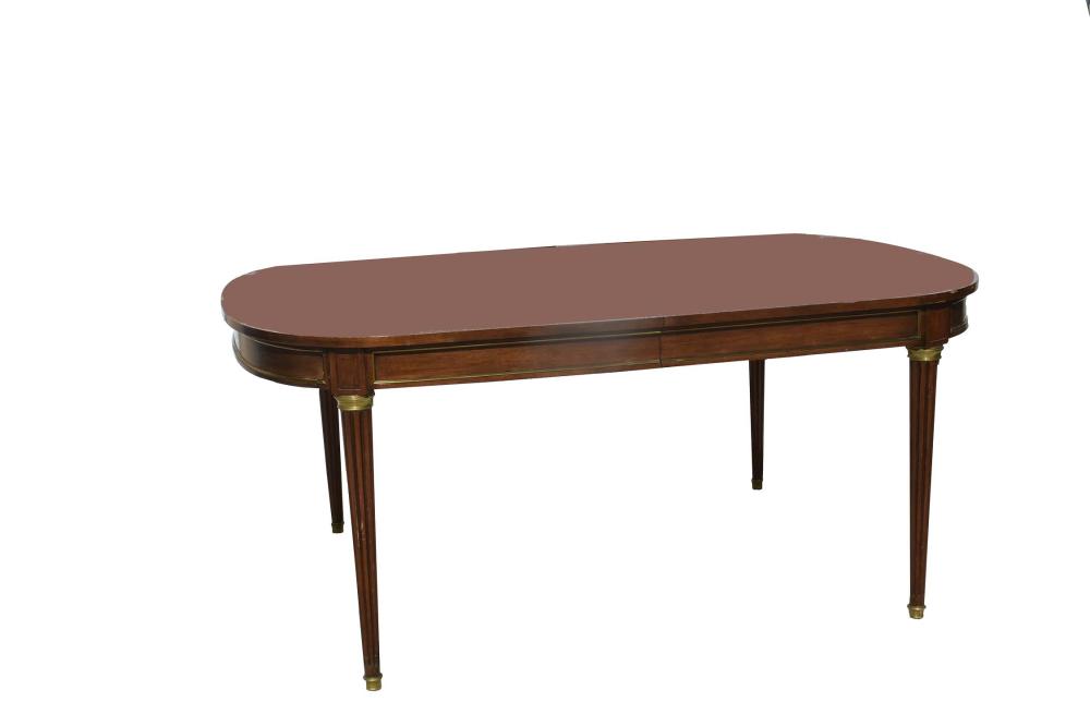 LOUIS XVI STYLE BRASS-MTD. MAHOGANY