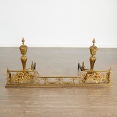 LOUIS XVI STYLE BRONZE ANDIRON