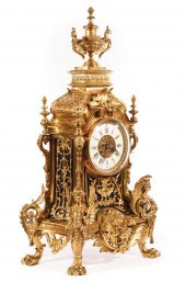 LOUIS XVI-STYLE BRONZE MANTEL
