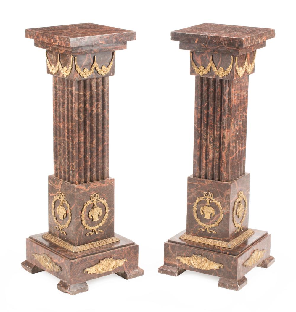 LOUIS XVI-STYLE BRONZE-MOUNTED