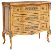 LOUIS XVI STYLE BURLWOOD 3-DRA