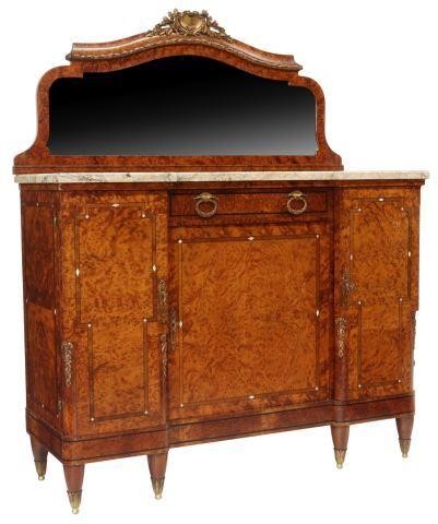 LOUIS XVI STYLE BURLWOOD MIRRORED