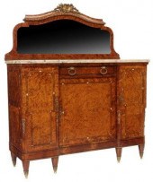 LOUIS XVI STYLE BURLWOOD MIRRO