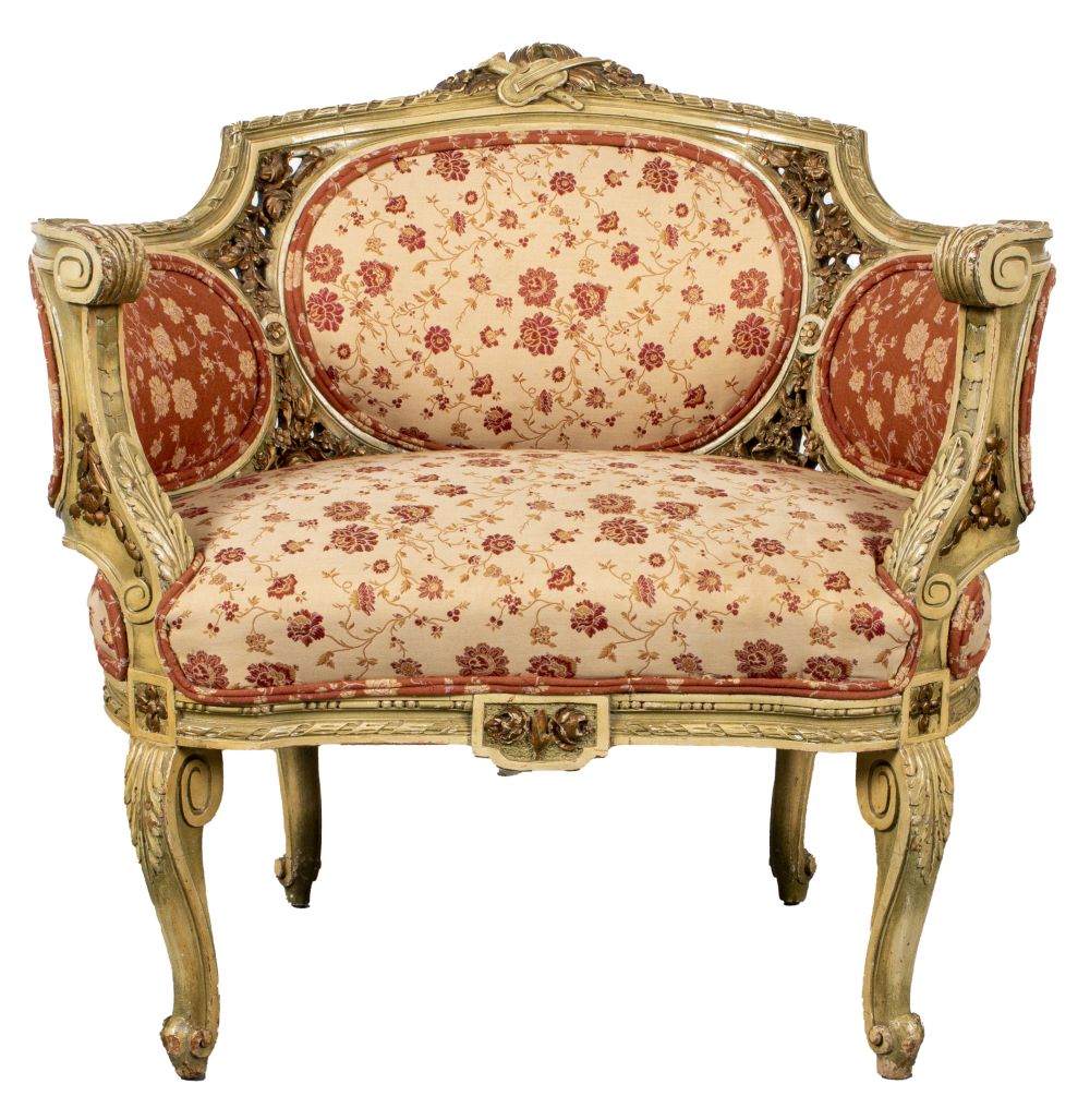 LOUIS XVI STYLE CANAPE EN CABRIOLET