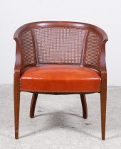 Louis XVI style caned and leat