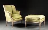 Louis XVI style carved and pai