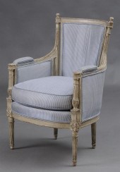 LOUIS XVI STYLE CARVED AND GRA