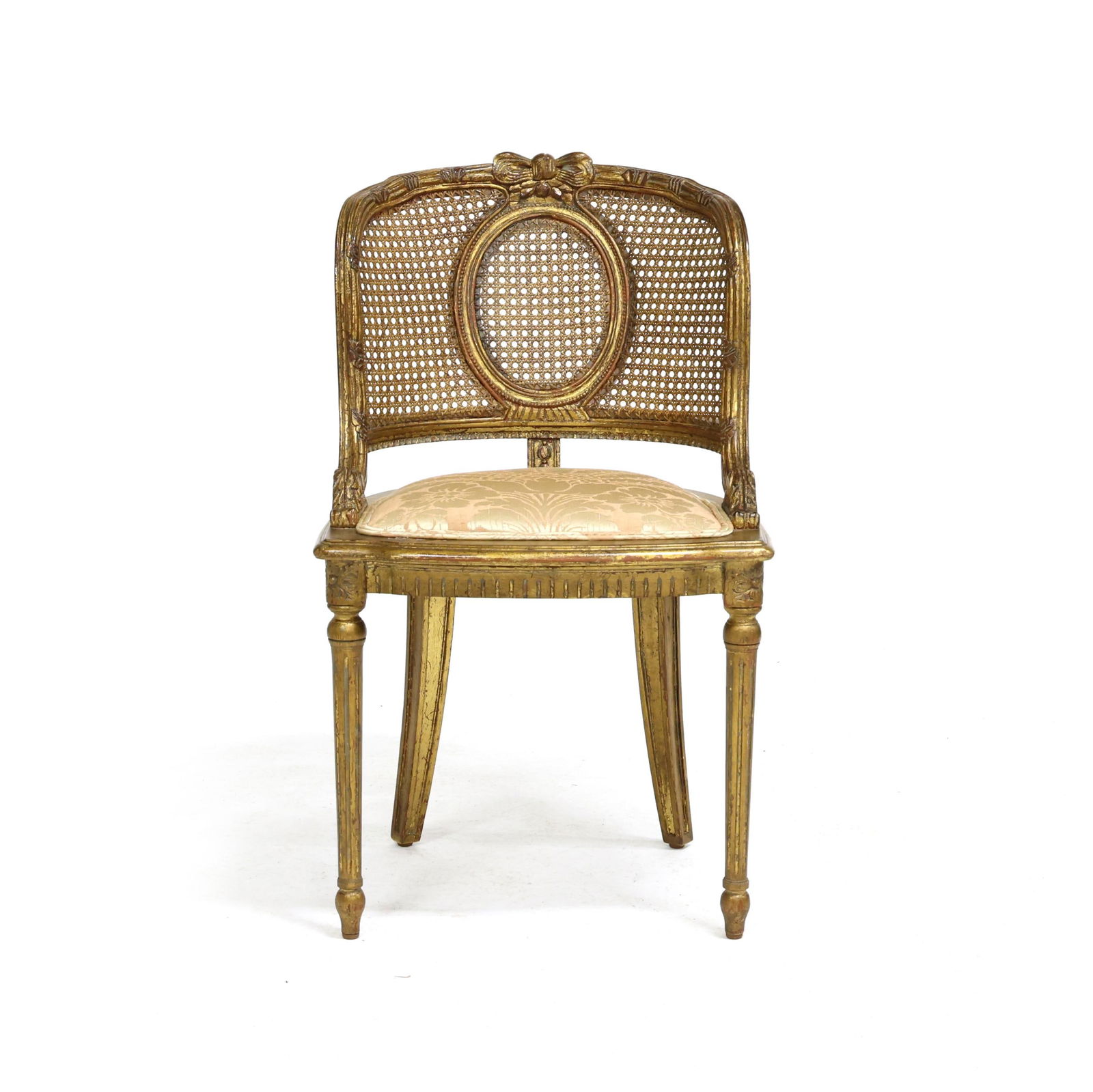 LOUIS XVI STYLE CARVED AND GILT