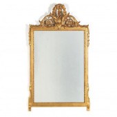 LOUIS XVI STYLE CARVED AND GIL