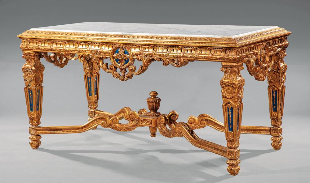 LOUIS XVI-STYLE CARVED AND GILDED