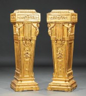 LOUIS XVI-STYLE CARVED AND GIL